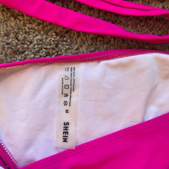 Hot Pink SHEIN bikini with wrap top - Picture 5 of 8